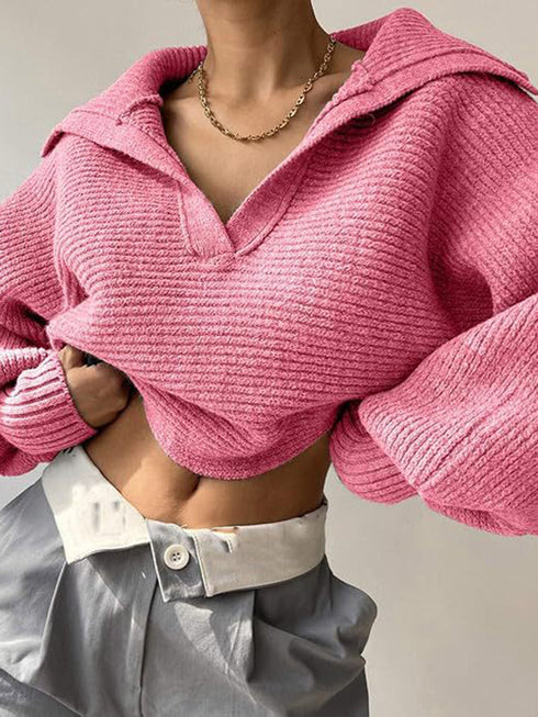 'Fable' Winged Sleeve Sweater - Celes Fashion